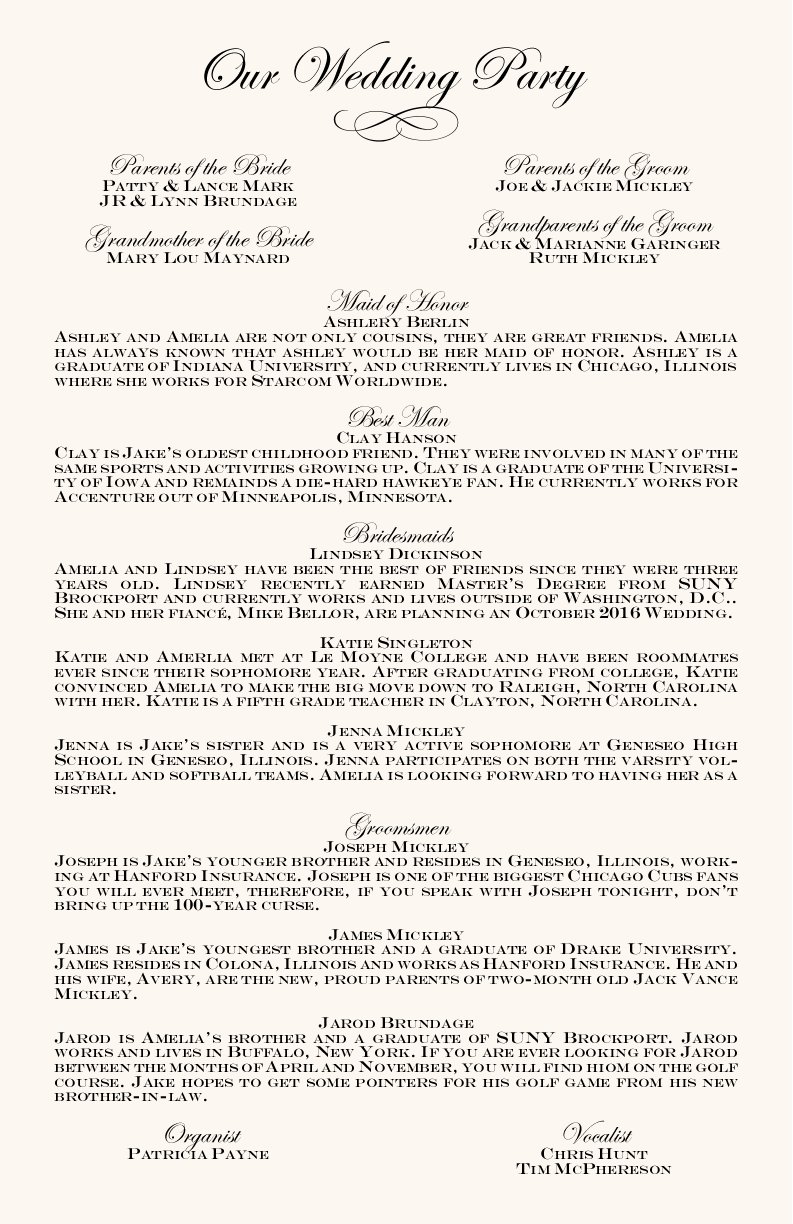 Standard wedding speech order Standard wedding speech order